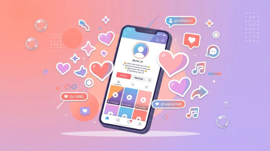 small text for tik tok