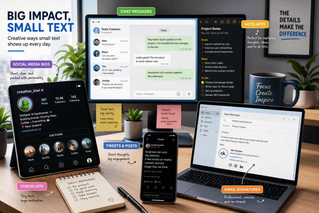 Creative Ways to Use a Small Text Generator Copy and Paste