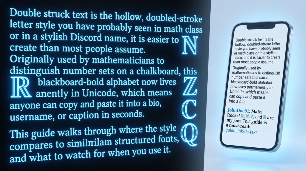 Double-Struck Text