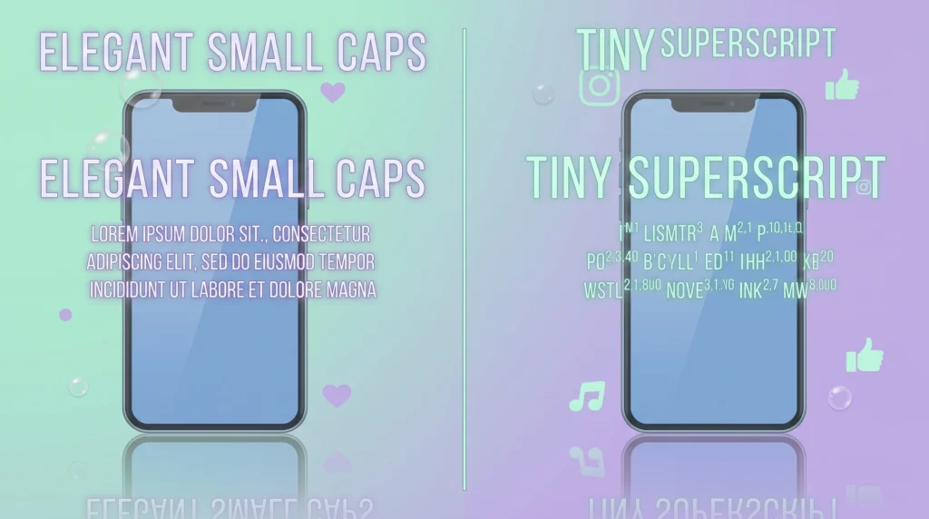 Small Caps vs. Small Text